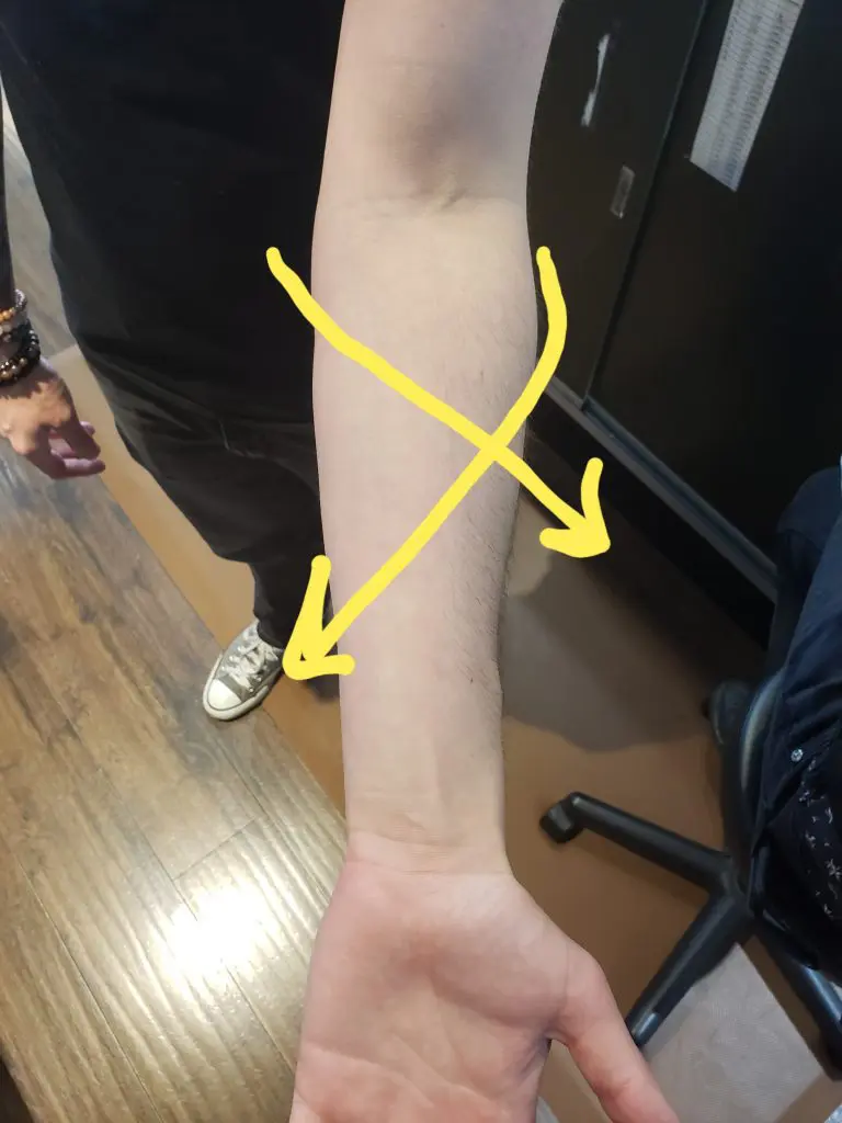 body mapping info forearm angles