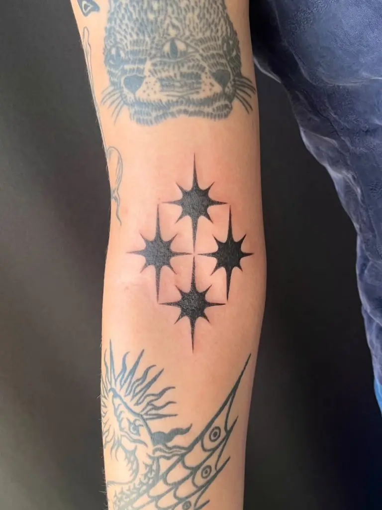 Four solid black stars by Fae